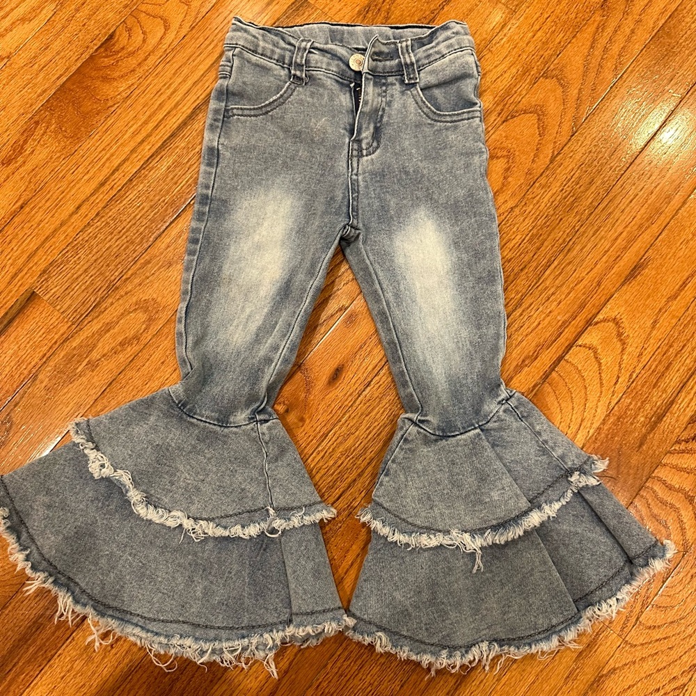 Oopsie Daisy Bell Bottom Jeans- Toddler 3
